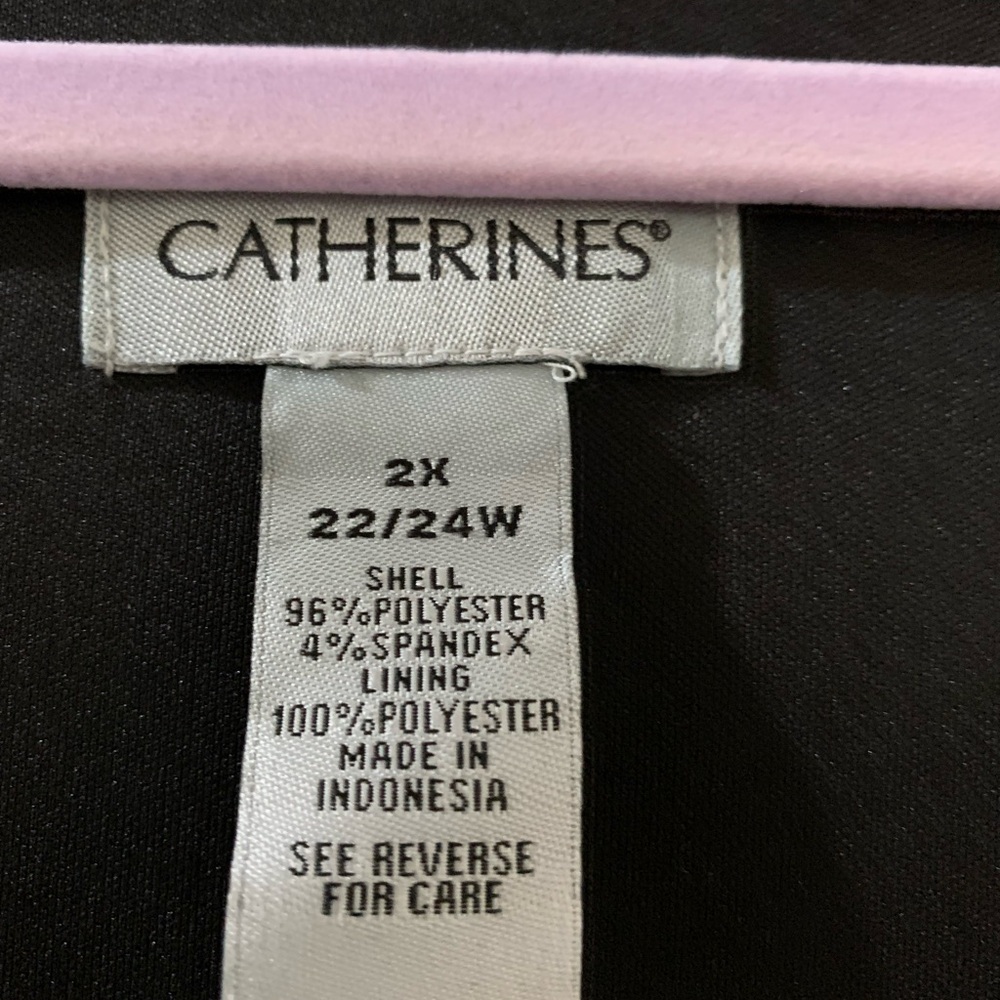 Catherines Black and White Sleeveless Maxi Dress - Picture 2 of 2